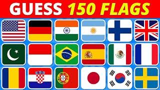  Guess the Country by the Flag Quiz  | Can You Guess the 150 Flags