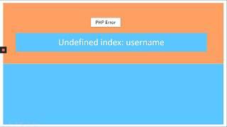 Error: Undefined Index in PHP