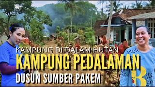 KAMPUNG PEDALAMAN DI DALAM HUTAN  I KEHIDUPAN DI PEDESAAN DUSUN SUMBER PAKEM BANYUWANGI JAWA TIMUR