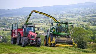 Stunning Scenery & 70ft Swaths! | Silage 2024 | Barrett Agri Contracts | 4K