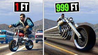 every 30 seconds my BIKE gets LONGER.. GTA 5 RP