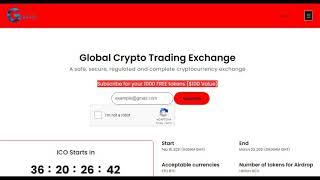 Airdrop 1000 FREE tokens  Global Crypto exchange Airdrop