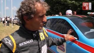 Alain Prost on the Renault Twin'Run