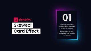 Elementor Skewed Card Effect | WordPress Elementor Pro Tutorial | Elementor Tips & Tricks