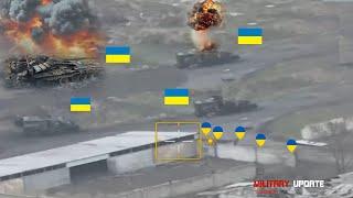 Moment Ukrainian Troops panic, and massive destruction of Nato Combat Vehicles