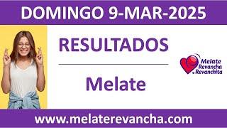 Resultado del sorteo Melate del domingo 9 de marzo de 2025