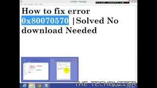 How to fix error 0x80070570 (Solved) | Easiest Fix No Download Needed HD