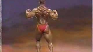 Early 90's bodybuilding competition clip