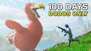 I Had 100 Days To Beat ARK With Just DODOS!