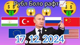 Курси Руси  дар Точикистон чанд аст? Курси РУБЛ барои имруз 17.12.2024