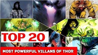 Top 20 most powerful villans of thor in marvel comics, Ranked