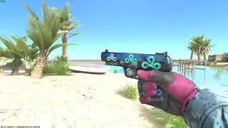 CS2 Five Seven Case Hardened (Blue Gem)  4X (HOLO) Cloud 9 Antwerp 2022