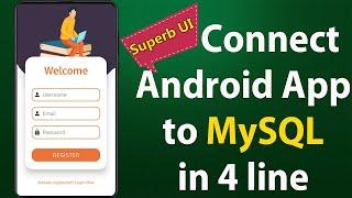 Android Login and Signup With PHP MySQL 2023 | Connect Android with MySQL |  Android login UI