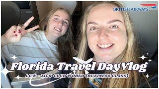 Florida Travel Day Fall 2023 our BEST EVER Orlando trip! BA Club World LGW to MCO