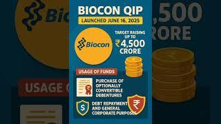 Biocon QIP news live update today, Biocon share news live update #stockmarket #sharemarketnews