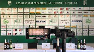 Pressegespräch vor dem Auswärtsspiel in Plauen