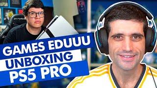 Games EduUu fazendo o unboxing do PS5 PRO é SENSACIONAL