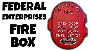 Red Federal Enterprises Oval Fire Alarm Pull Fire Box