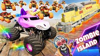 Monster Jam INSANE Zombie Island Adventure #48 | Racing, Freestyle, and High Speed Jumps