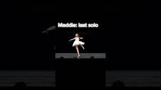 Maddie first solo vs last #dancemoms #edit #ballet #ballerina #dance #roblox #dancemoves