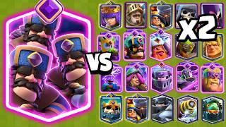 TRIO de CAZADORES EVOLUCIONADO vs TODAS LAS CARTAS x2 | Clash Royale