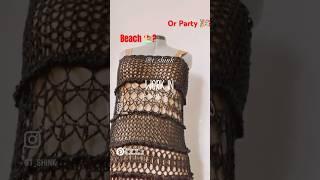 Handmade Crochet Cotton Lace Beach Dress | Sustainable & Stylish #handmade #CrochetDress #beachdress