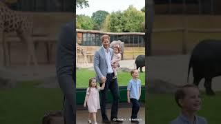 Prince Harry, Lilibet and Archi in the Zoo #princeharry #archie #royal #lilibet #meghanmarkle #love