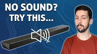 No Sound From Soundbar? Common Issues and Ways to Fix. Samsung | LG | Sonos | Sony