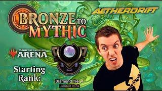  Bronze To Mythic: Episode 17 - Starting Rank: Diamond 4 - MTG Arena:  Aetherdrift 