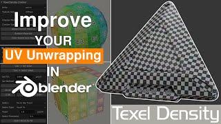 Easy UV Unwrapping In blender _ Blender Texel Density Addon _ Blender Tutorial