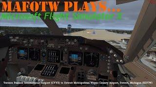 Microsoft Flight Simulator X - Multi Free Flight - Toronto to Detroit