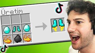 VİRAL minecraft TİKTOK hilelerini test ettim 3!