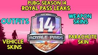 PUBG MOBILE ROYAL PASS SEASON 14 REWARDS, 100 RP OUTFIT, EMOTES, GUN SKINS & LEAKS #SEASON14RP #PUBG