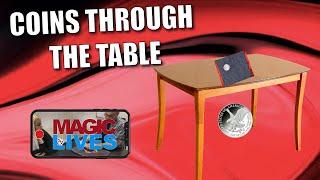 Coins Through The Table by Craig Petty | A Classic With A Coin Bag