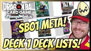 Dragon Ball Super Fusion World: SB01 & Starters Meta! Day 1 Deck Lists!