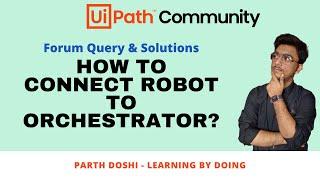 How to connect robot to orchestrator?