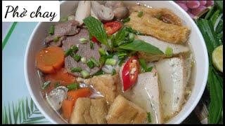 Cách nấu phở chay - bí quyết để nấu nước phở thơm ngon #amthucdulich food and travel