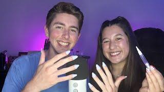 ASMR My Girlfriend Puts Press on Nails on Me *for the tingles*