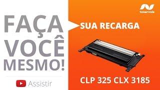 Recarga de Toner Samsung CLP 325 CLX 3185 K407s Black e Color - Vídeo Aula Toner Vale