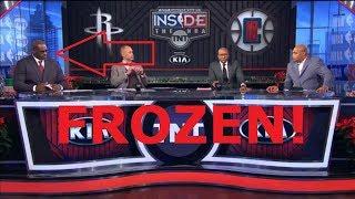 Shaq FREEZES For A THIRD Time On LIVE TV!