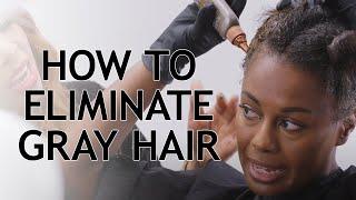 QUICK HAIR TIP: How to Eliminate Gray Hair in 3 EASY STEPS!! with Celebrity Hairstylist Kiyah Wright