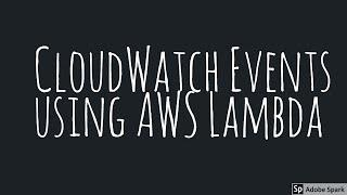 Scheduling AWS Lambda using CloudWatch rules