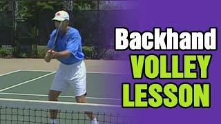 Tennis Lessons - Backhand Volley Lesson | Tom Avery Tennis 239.592.5920