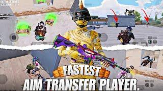 FASTEST AIM TRANSFER PLAYER. | FASTEST 3 FINGER PLAYER | BGMI | PUBG MOBILE