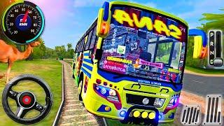 Offroad Coach Bus Driving Simulator 3D - Real Uphill Bus Drive 2024 - Android GamePlay