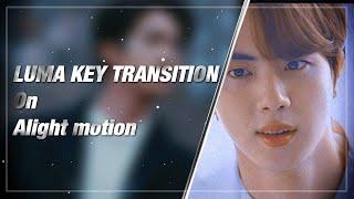 Luma key transition on Alight motion