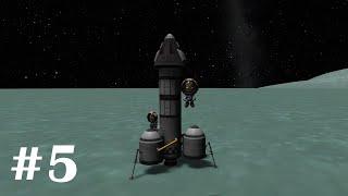 Первые полёты на Минмус. Часть #5. Kerbal Space Program на максимальном уровне сложности.