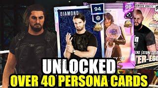 UNLOCKED OVER 40 PERSONA CARDS IN WWE 2k24 MyFACTION