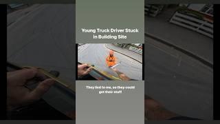 Young Truck Driver Stuck in Building Site, part 1 … #truckinguk #hgvdriver #truck #trucking