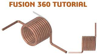 Fusion 360 Tutorial #56 | Spring Helix And Spiral